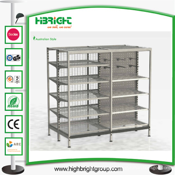 Oceania Style Storage Gondola Shelving for Grocery Stores and Shops